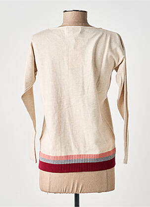 Pull tissage chiné manches longues beige GUITARE femme