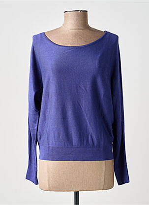 Pull coupe cintrée manches longues violet ZILCH femme