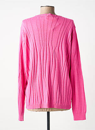 Pull stretch manches longues rose I.ODENA femme