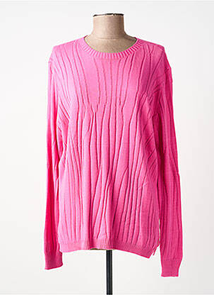 Pull stretch manches longues rose I.ODENA femme