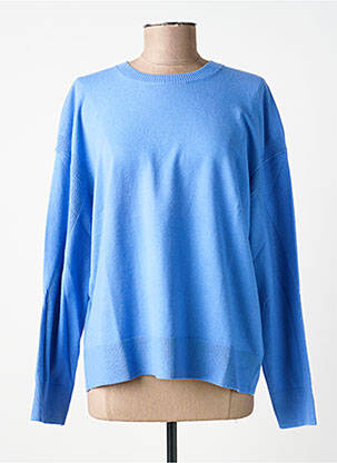 Pull stretch manches longues bleu BARBARA LEBEK femme