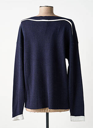 Pull col bateau manches longues bleu BARBARA LEBEK femme