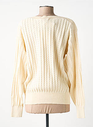 Pull col bateau manches longues beige GARCIA femme