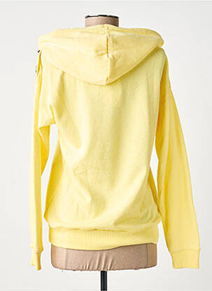 Sweat-shirt à capuche stretch manches longues jaune GARCIA femme