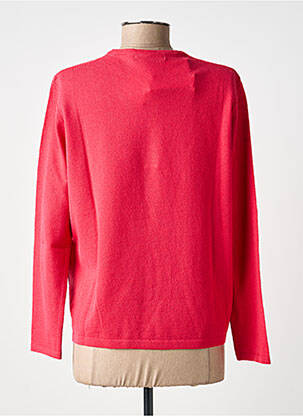 Pull coupe cintrée manches longues rouge I.ODENA femme