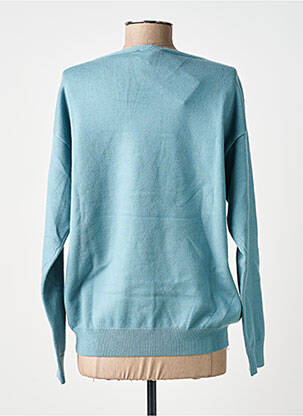 Pull col v manches longues bleu ZILCH femme
