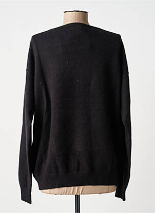 Pull col v manches longues noir ZILCH femme