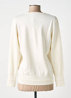 Pull col v manches longues beige JENSEN femme