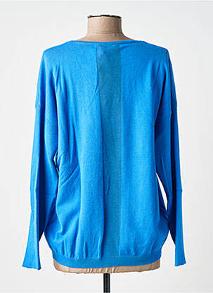 Pull col v manches longues bleu JULIE GUERLANDE femme