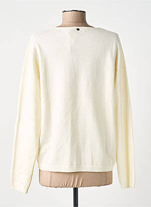 Pull coupe cintrée manches longues beige ÉTYMOLOGIE femme