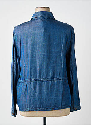 Veste casual poignets boutonnés avec fente bleu BARBARA LEBEK femme