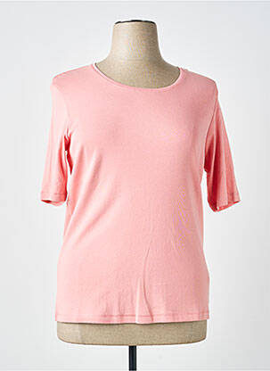 T-shirt stretch manches courtes rose OLSEN femme