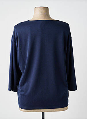 T-shirt manches 3/4 manches 3/4 bleu BARBARA LEBEK femme