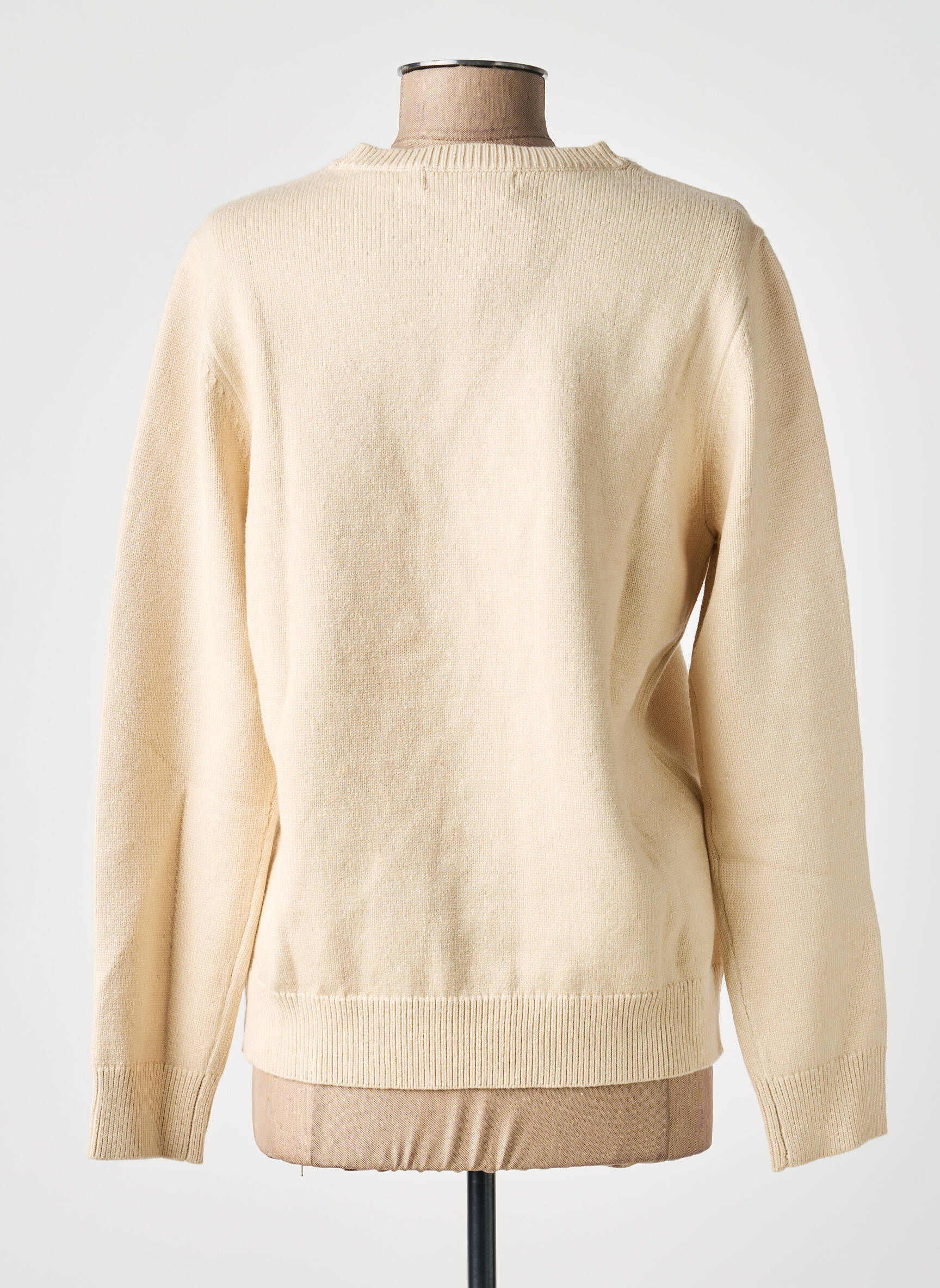 Pull stretch manches longues beige MD'M femme