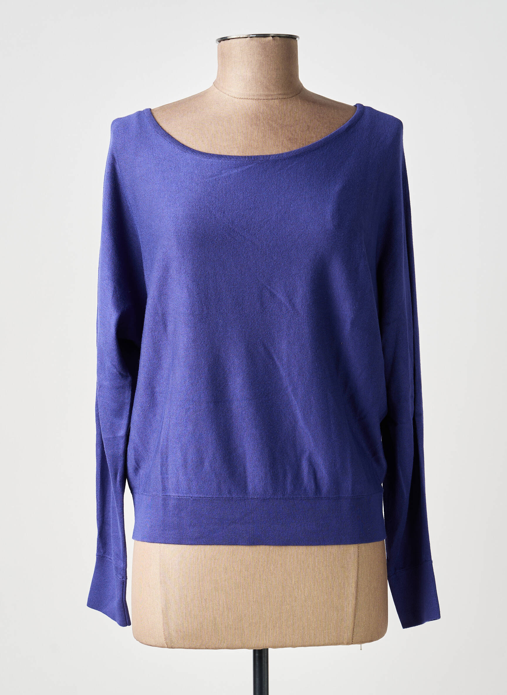 Pull coupe cintrée manches longues violet ZILCH femme