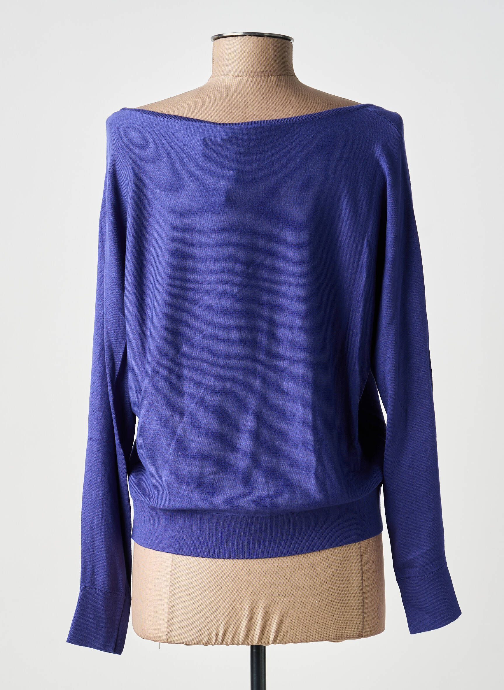 Pull coupe cintrée manches longues violet ZILCH femme