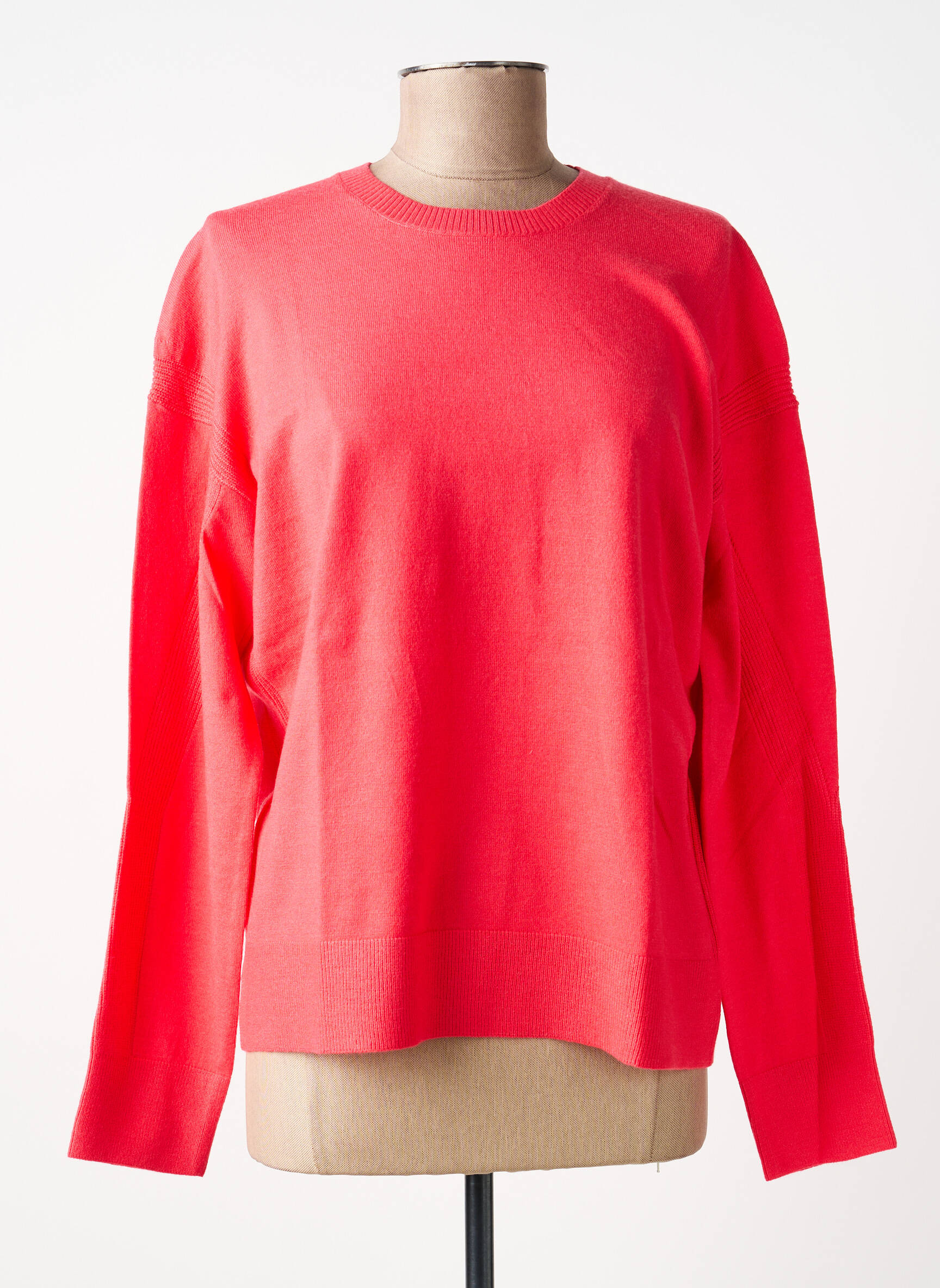 Pull stretch manches longues rouge BARBARA LEBEK femme
