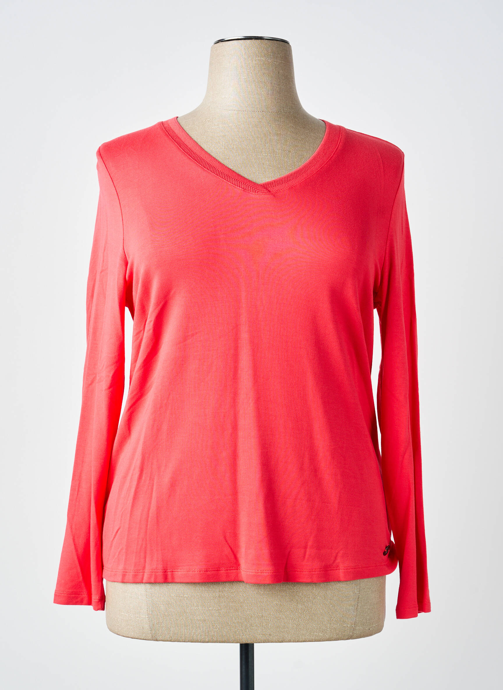 T-shirt manches longues manches longues rouge BARBARA LEBEK femme