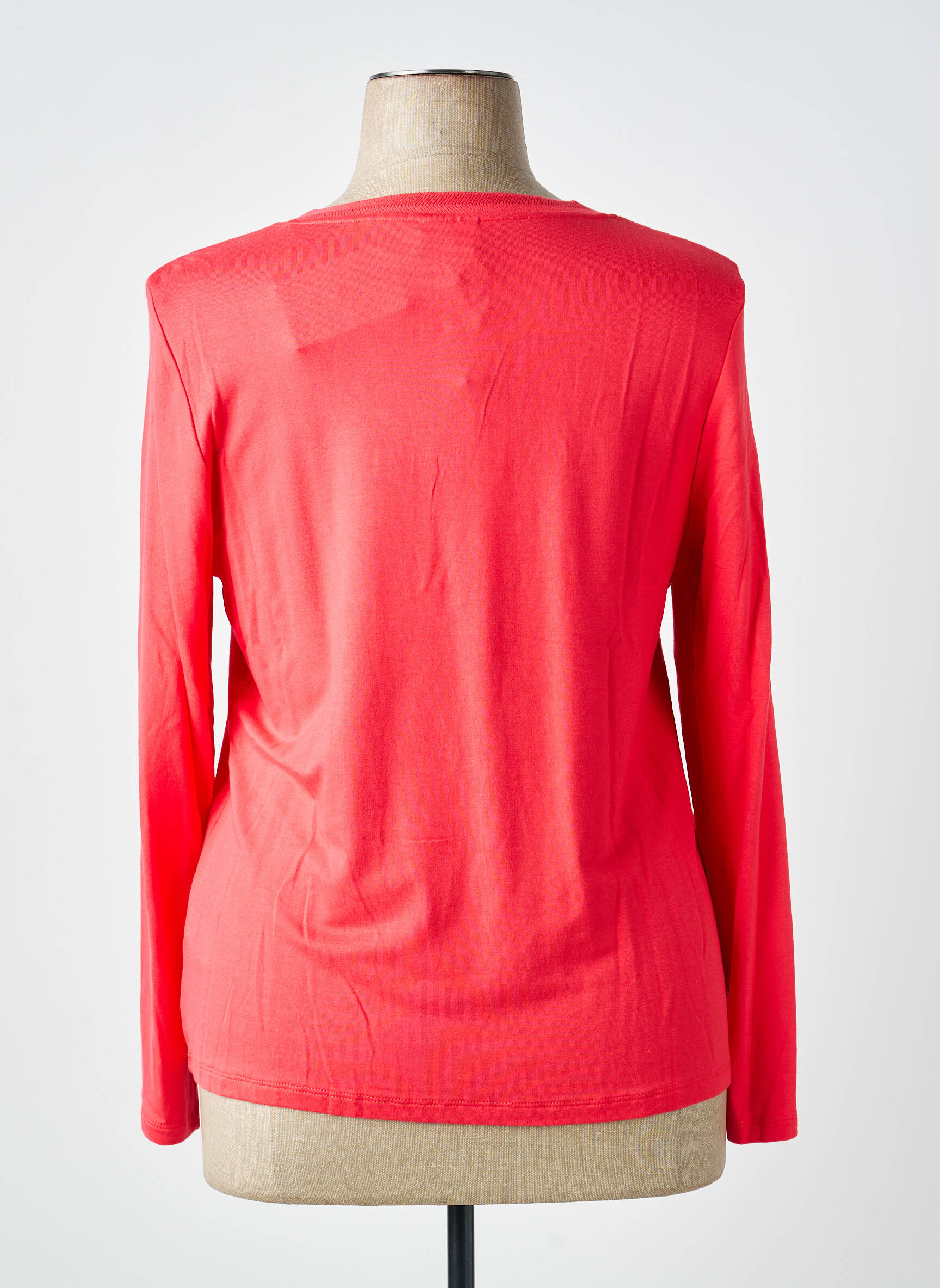 T-shirt manches longues manches longues rouge BARBARA LEBEK femme