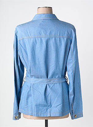 Chemisier coupe cintrée manches longues bleu DIANE LAURY femme