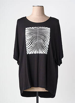 Top stretch manches courtes noir CISO femme