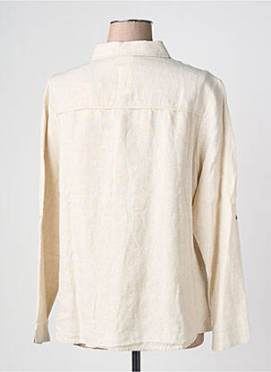 Chemisier coupe droite manches longues beige JULIE GUERLANDE femme