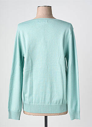 Pull coupe droite manches longues bleu MD'M femme