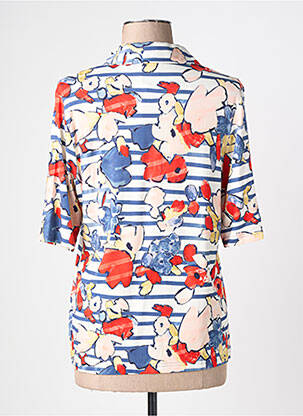 Polo coupe droite manches courtes bleu BARBARA LEBEK femme