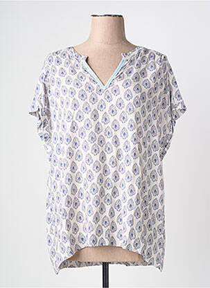 Top imprimé fantaisie manches courtes gris GUITARE femme