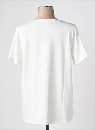 T-shirt coupe droite manches courtes blanc CISO femme