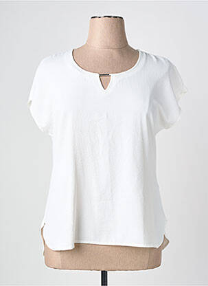 Top manches courtes manches courtes blanc OMC femme