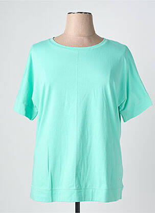 T-shirt coupe droite manches courtes bleu OLSEN femme