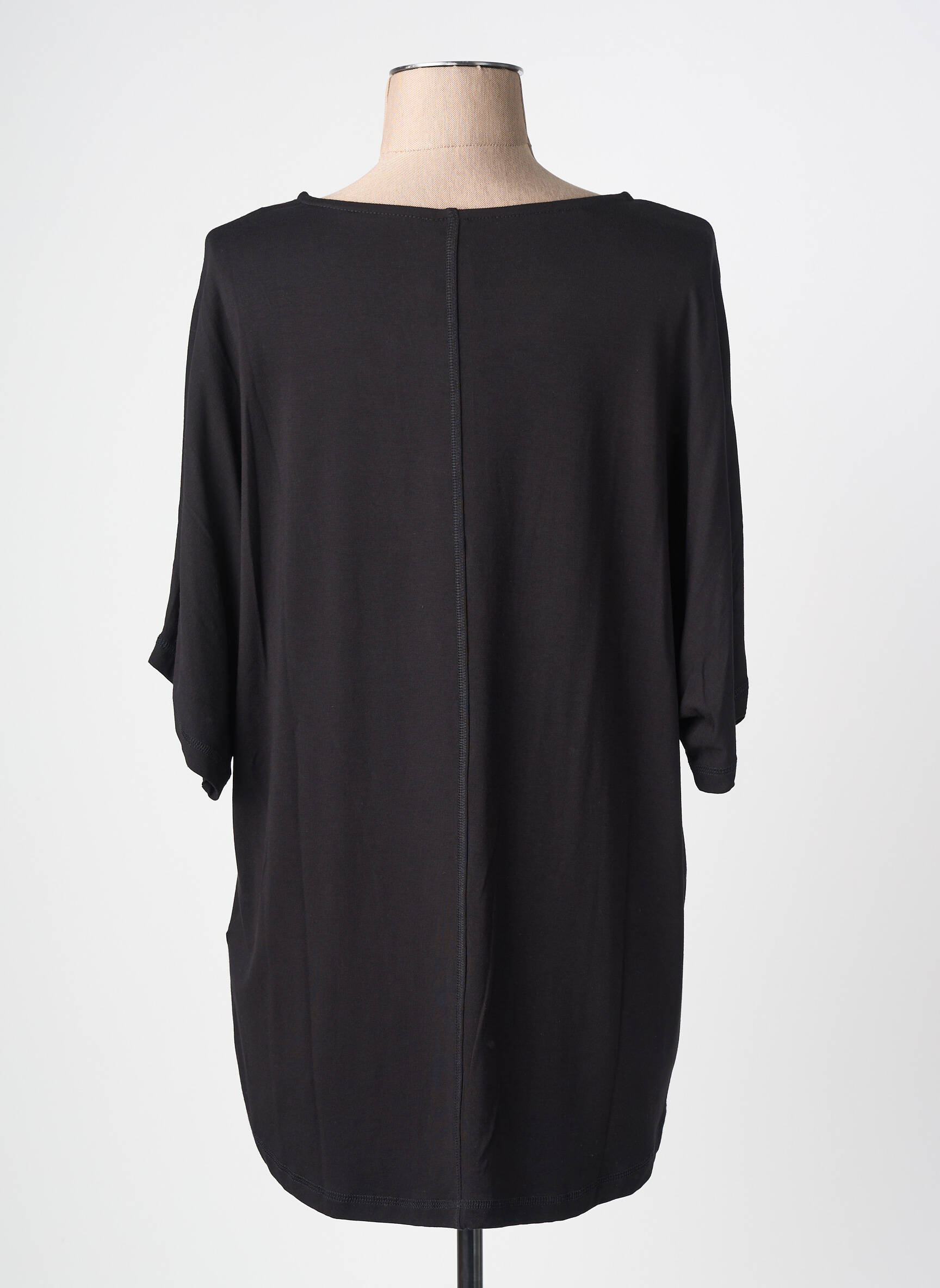 Top stretch manches courtes noir CISO femme