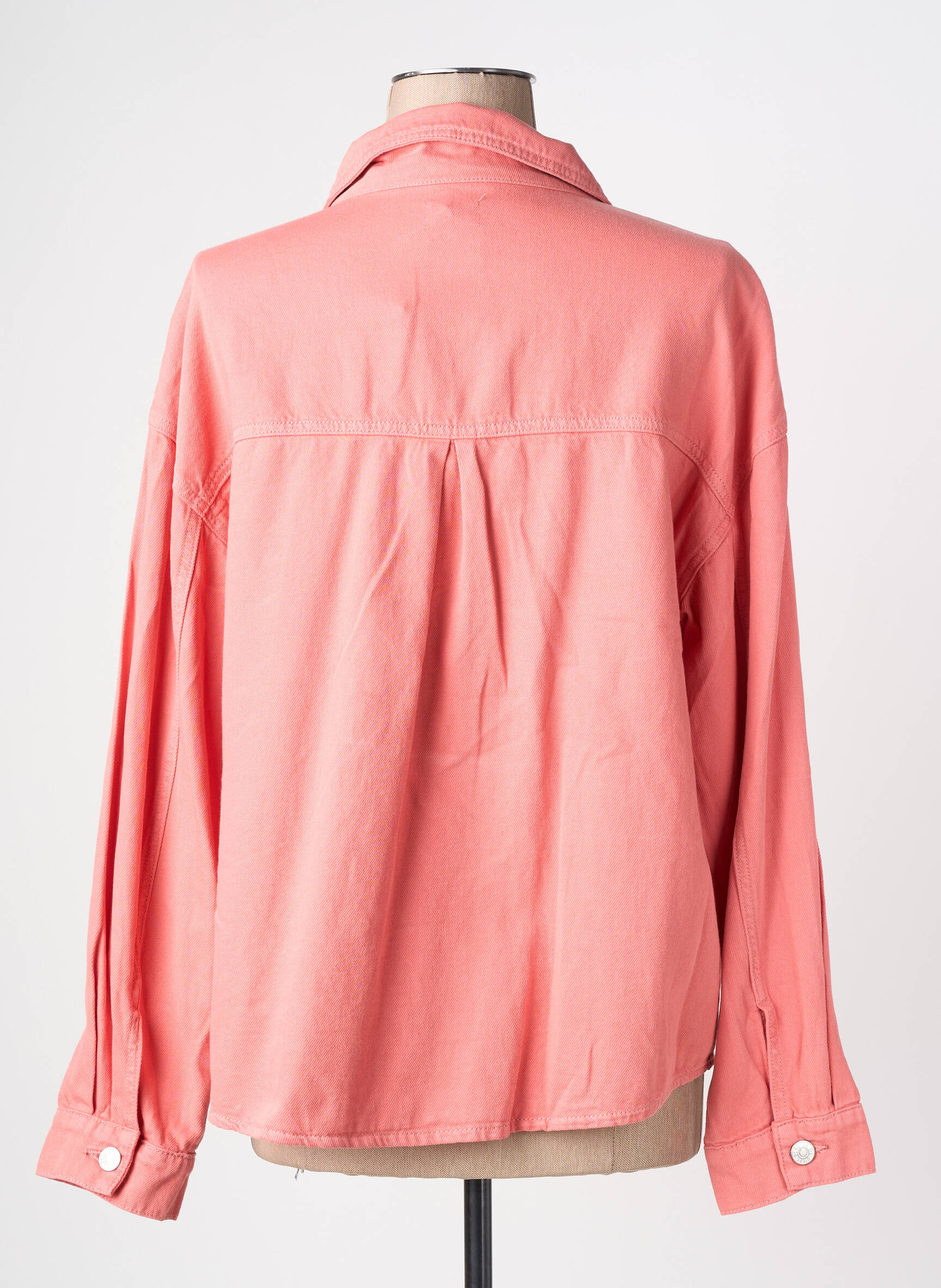 Veste casual poignets boutonnés avec fente orange C'EST BEAU LA VIE femme