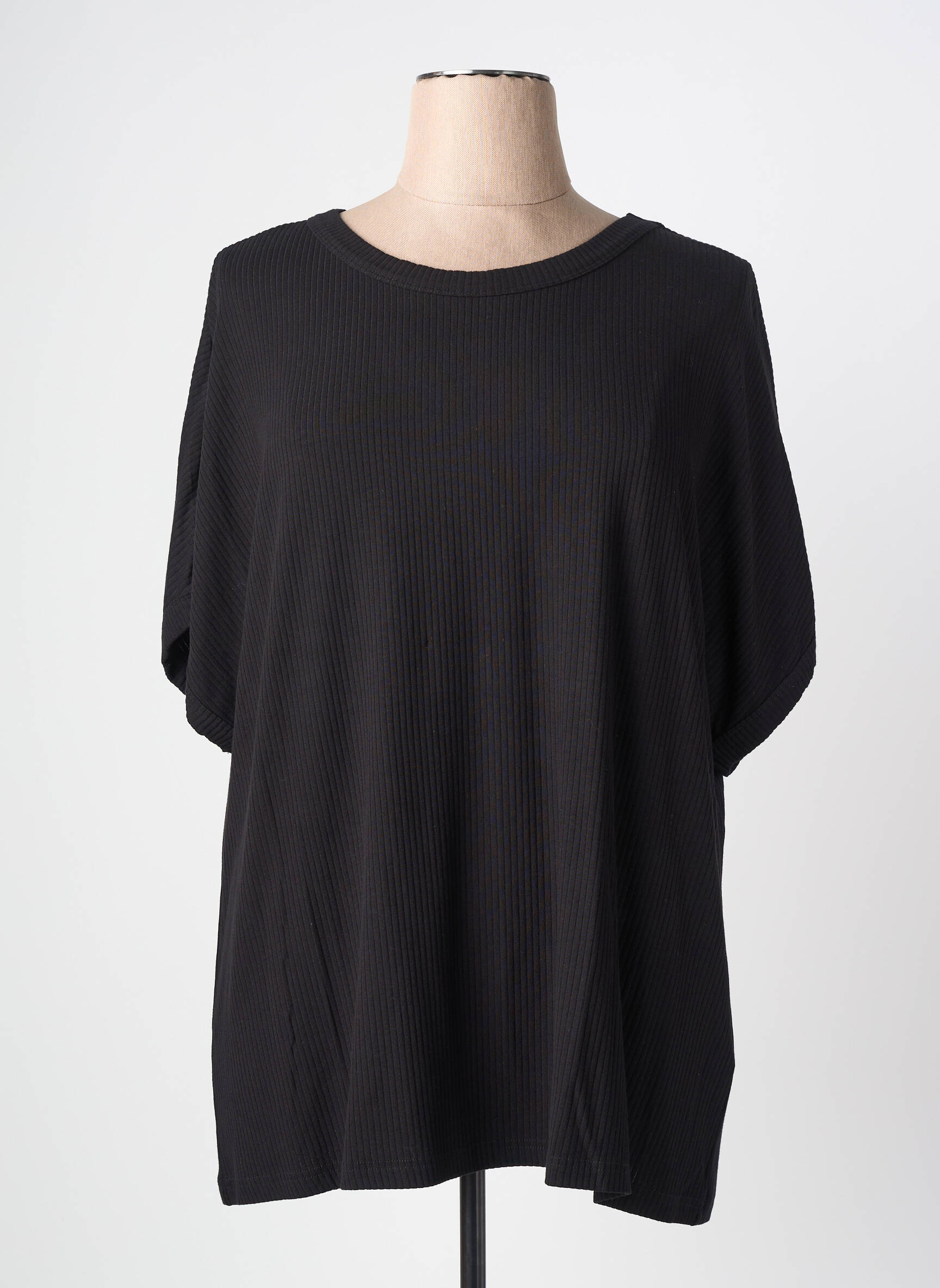 Top stretch manches courtes noir CISO femme