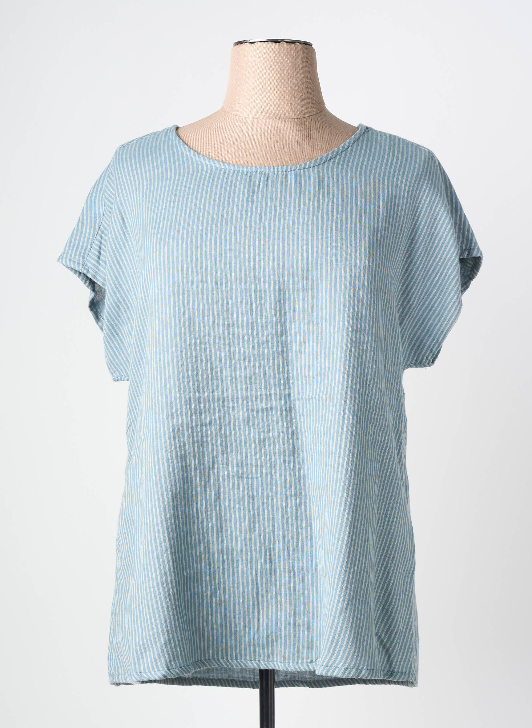 Top manches courtes manches courtes bleu CISO femme