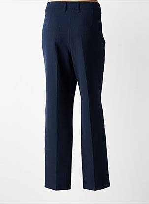 Pantalon droit tissage crêpe taille normale bleu BARBARA LEBEK femme