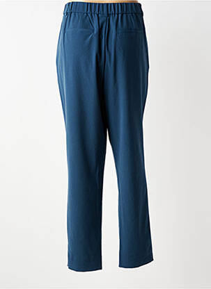 Pantalon droit tissage crêpe taille normale bleu CISO femme