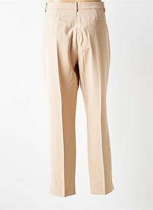 Pantalon chino fermeture zippée sous rabat boutonné taille normale beige JENSEN femme