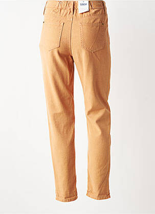 Jeans coupe slim taille haute taille haute orange C'EST BEAU LA VIE femme