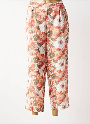 Pantalon 7/8 taille élastique taille normale orange C'EST BEAU LA VIE femme