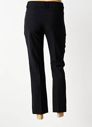 Pantalon 7/8 taille haute taille haute noir ANNA MONTANA femme