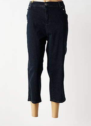 Pantacourt stretch taille normale noir ANNA MONTANA femme