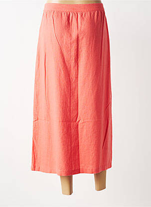 Jupe longue fermeture zip latéral rouge ÉTYMOLOGIE femme