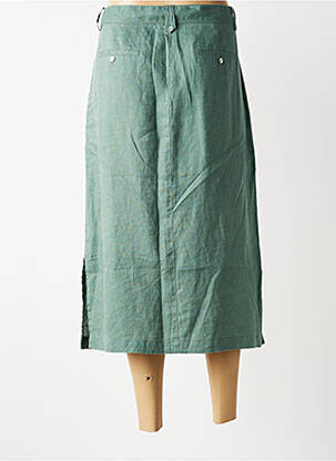 Jupe longue coupe droite vert JULIE GUERLANDE femme