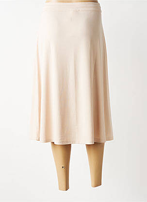 Jupe mi-longue stretch beige BARBARA LEBEK femme