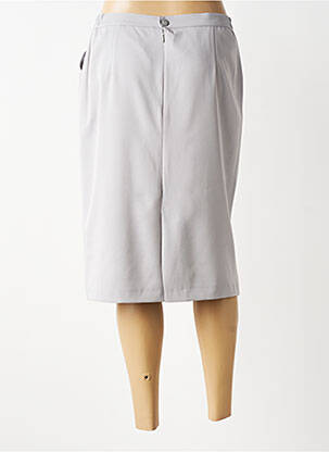 Jupe mi-longue coupe droite gris OMC femme