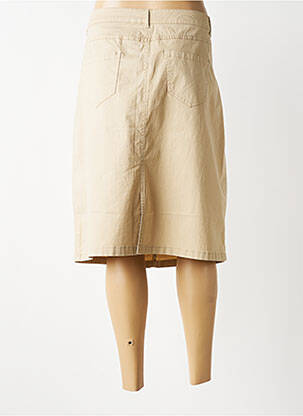 Jupe mi-longue coupe droite beige JENSEN femme