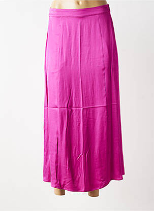 Jupe longue taille haute rose ZILCH femme
