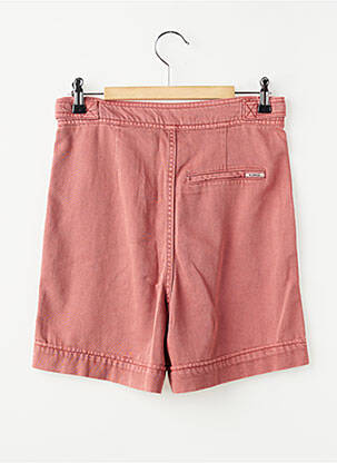 Short tissage denim taille haute rose GARCIA femme